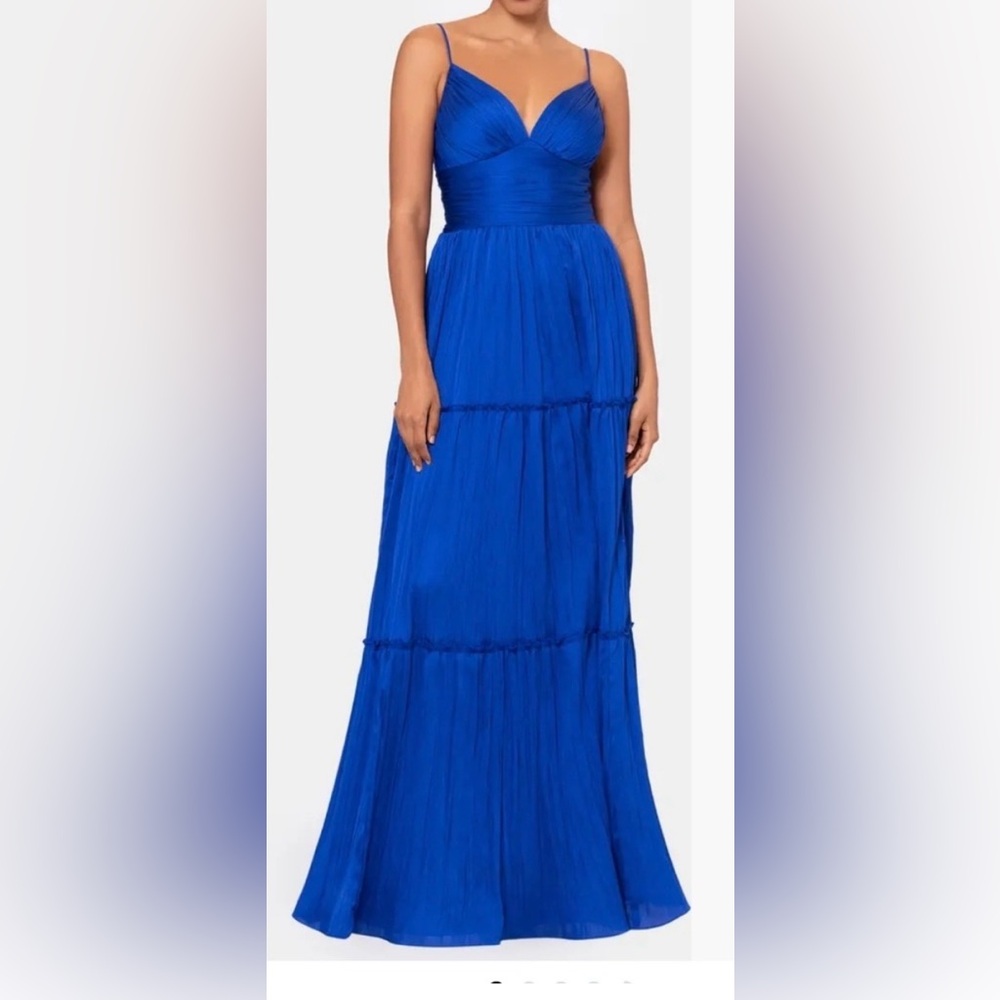 Betsy & Adam Royal Blue Maxi Dress